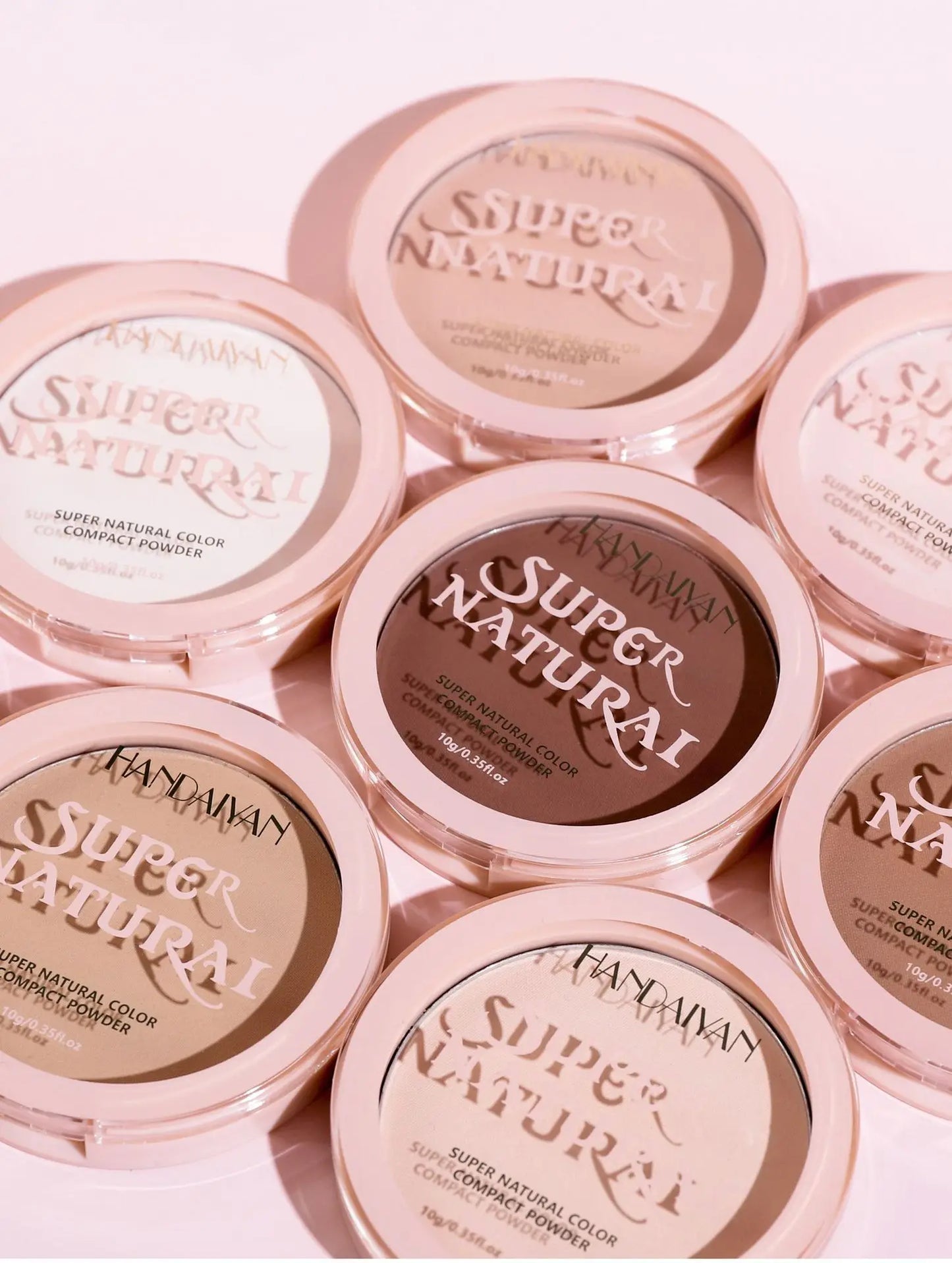 Face Setting Powder Cushion Long Lasting Oil-Control Pressed Foundations 8 Colors Matte Finish Concealer Makeup Pressed Powder