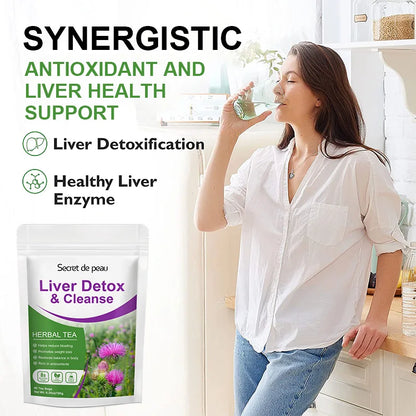 30 Tea Bags Liver,Kidney and Pancrea Herbal Compound Detox & Cleanse Herbal  Milk Thistle Tea