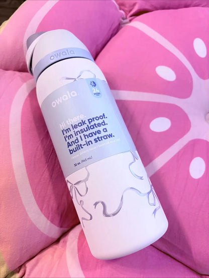 32 Oz Insulated Stainless Steel  Cup Water Bottle with Straw, BPA-Free Sports Water Bottle, Great for Travel