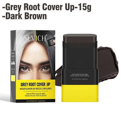 SEVICH 3 Colors Hair Coloring Stick Quickly Covers Gray White Hair Concealer Waterproof Hairline Instant Covering Hair Dye Stick