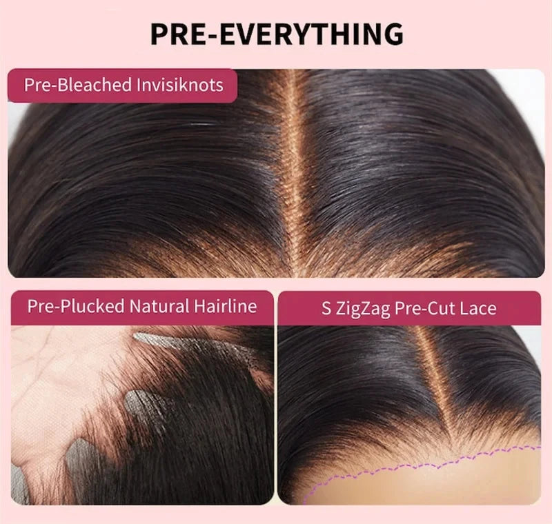 Beautyforever 3D Body Wave Bye Bye Knots Glueless Wig Human Hair Ready to Wear Lace Front Wig 100% Raw Human Hair Wig