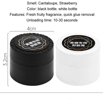 New 10g Fruit Flavour Eyelash Glue Remover Zero Stimulation Quick Removing Eyelash Extensions Tools Fragrancy Smell Cream Makeup