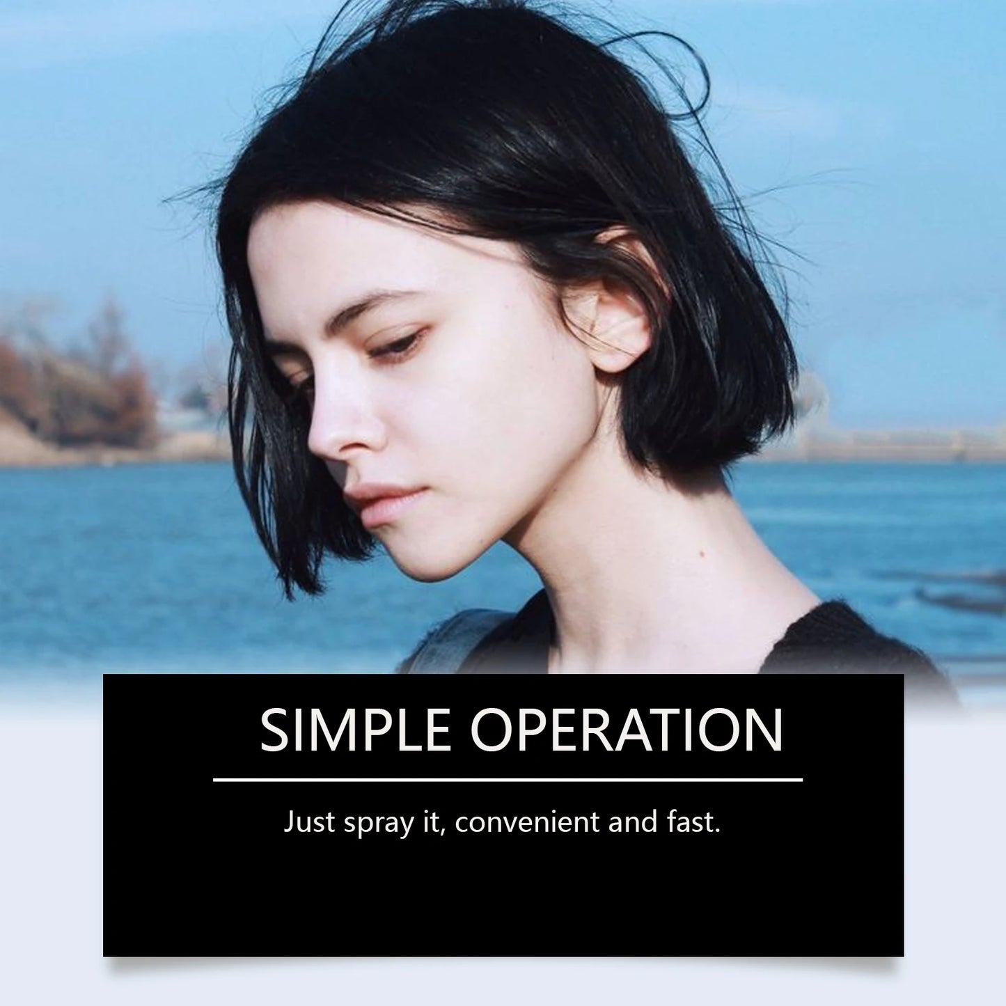 Temporary Hair Dye Fast Remove White Hair Promote Black Hair Coloring Products Anti Rough Frizziness Disposable Hair Color Spray