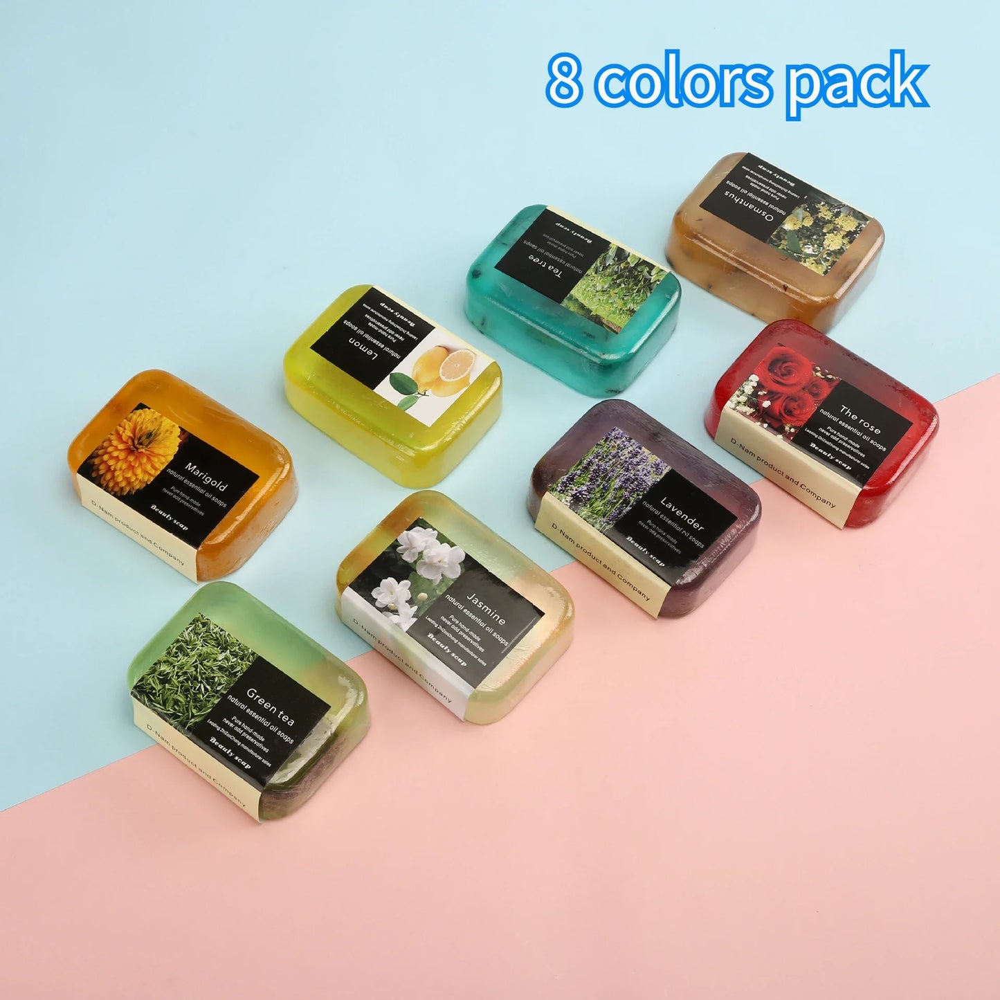 Handmade Plant Essential Oil Soap Natural Calendula , Marigold ,Lavender, Osmanthus Fragrans Soap Herbal Soap