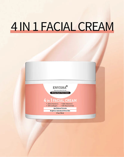 ENVISHA Skin Care Collagen Facial Cream Anti-Aging Wrinkle Whitening Moisturizing Shrink Pores Fade Hyaluronic Acid Niacinamide