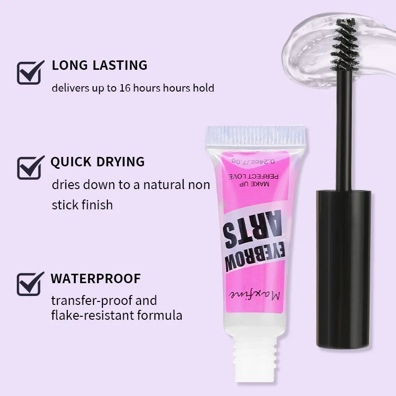 Eyebrow Gel Long-lasting Fixed Eyebrow Waterproof Quick-dry Hose Transparent Eyebrow Gel Makeup Eye Makeup