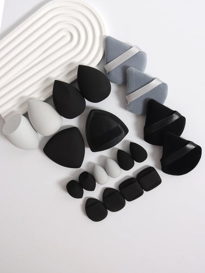 20 Pcs Pink Makeup Sponge and Makeup Puff Set Suitable for Face Cream and Powder Concealer Powder Makeup Machine