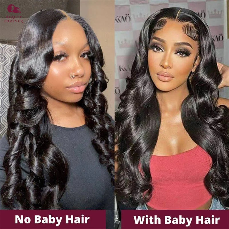 Beautyforever 3D Body Wave Bye Bye Knots Glueless Wig Human Hair Ready to Wear Lace Front Wig 100% Raw Human Hair Wig