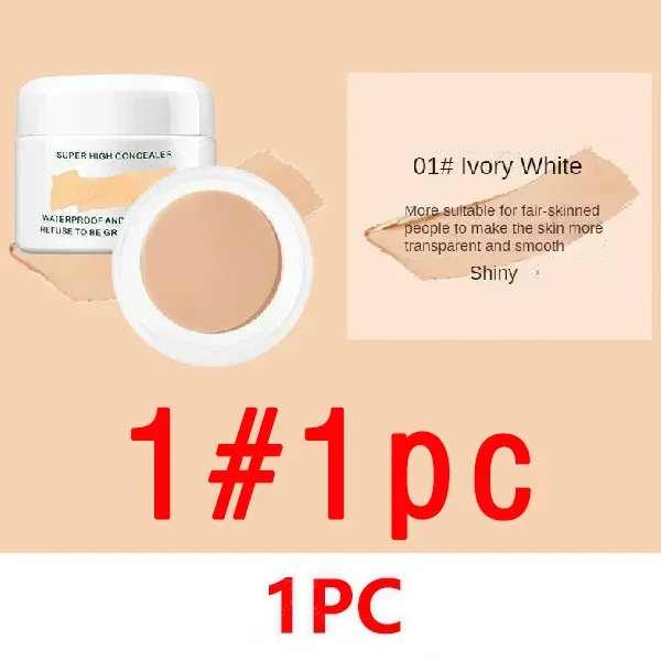 Waterproof Full Coverage Concealer for Tattoos Scars Acne Marks Dark Circles Natural Finish Foundation for All Skin Tones