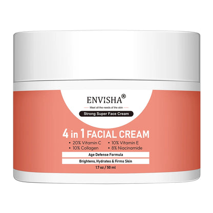ENVISHA Skin Care Collagen Facial Cream Anti-Aging Wrinkle Whitening Moisturizing Shrink Pores Fade Hyaluronic Acid Niacinamide