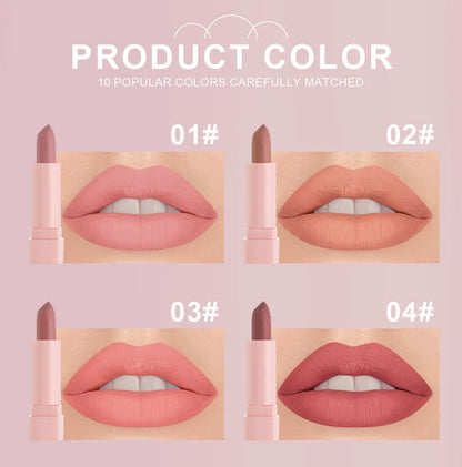 10 PCS Matte Lipstick Kit Free Shipping lip gloss Korean cosmetics LIpgloss Makeup for women Lip pencil cheap make up Beauty