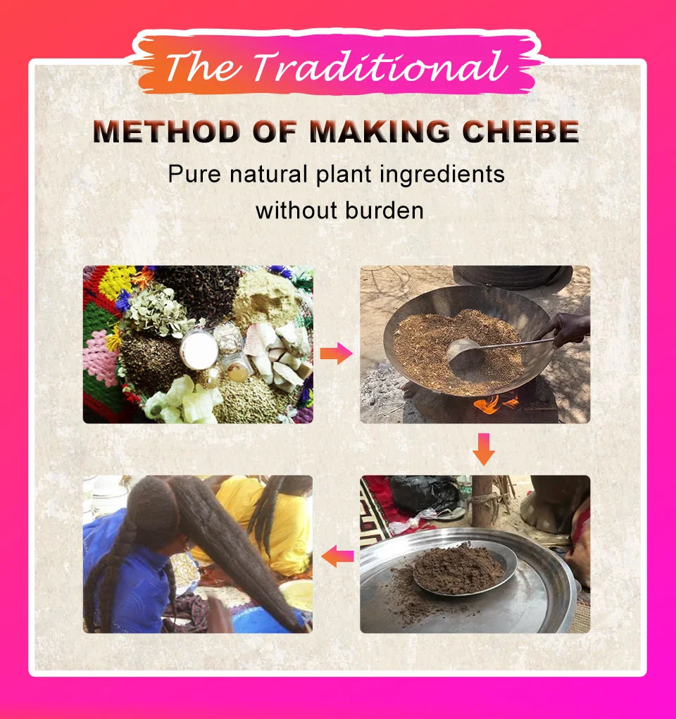 Sevich 100% Chebe Powder Effective Growthing Hair Improves Hair Density Nourishes Follicles Fast Regrowth Hair Product 100g