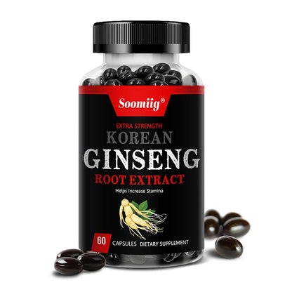 Korean Red Ginseng Extract - Enhances Endurance, Strength and Mood BalanceStrong for energy, stamina and focus
