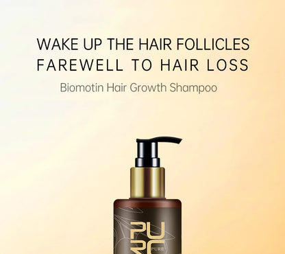 PURC Biotin Hair Growth Shampoo Anti Hair Loss Repair Damaged Frizz Argan Oil Scalp Treatment Hair Care Products