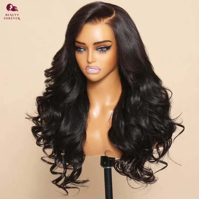Beautyforever 3D Body Wave Bye Bye Knots Glueless Wig Human Hair Ready to Wear Lace Front Wig 100% Raw Human Hair Wig