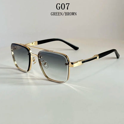 2025 New Square Sunglass Men Luxury Vacation Sunglasses Women Vintage Fashion Glasses Retro Shades Gafas De Sol Hombre Zonnebril