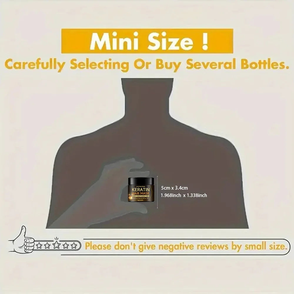 Keratin Hair Mask Professional  Repair Damaged Hair Restore Shine Hair Mask Promotes Hair Growth Fights Dandruff & Dry Scalp