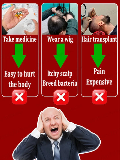 Hair growth essential oil, extracted from pure natural plant essence