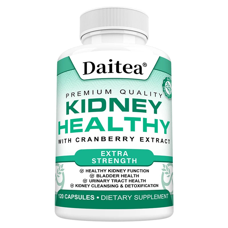 Kidney Health with Cranberry Extract Supplement, Cleansing and Detoxification Supplement for Urinary Tract and Bladder Health