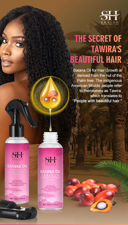 Natural 100% Pure Batana Oil For Hair Growth Butter Hair Mask Traction Alopecia Anti Hair Loss Baldness Treatment For Men Women