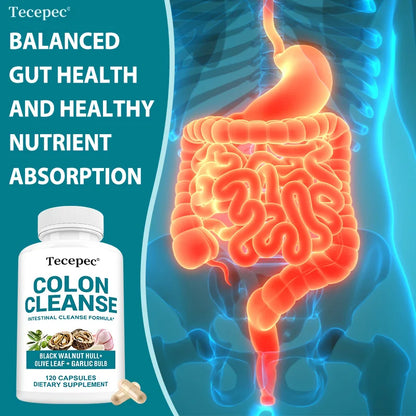 Colon Cleansing Capsules - Cleansing, Detoxification, Balance Digestion and Intestinal Health, Healthy Digestion, Metabolism