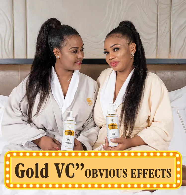 AILKE Vitamin C Skin Care Set, with Lightening Body Lotion, Even Skin Tone Cream, Whitening Serum, Brightening Soap