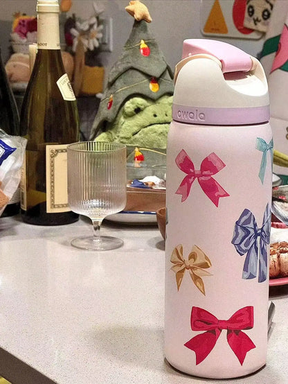 32 Oz Insulated Stainless Steel  Cup Water Bottle with Straw, BPA-Free Sports Water Bottle, Great for Travel