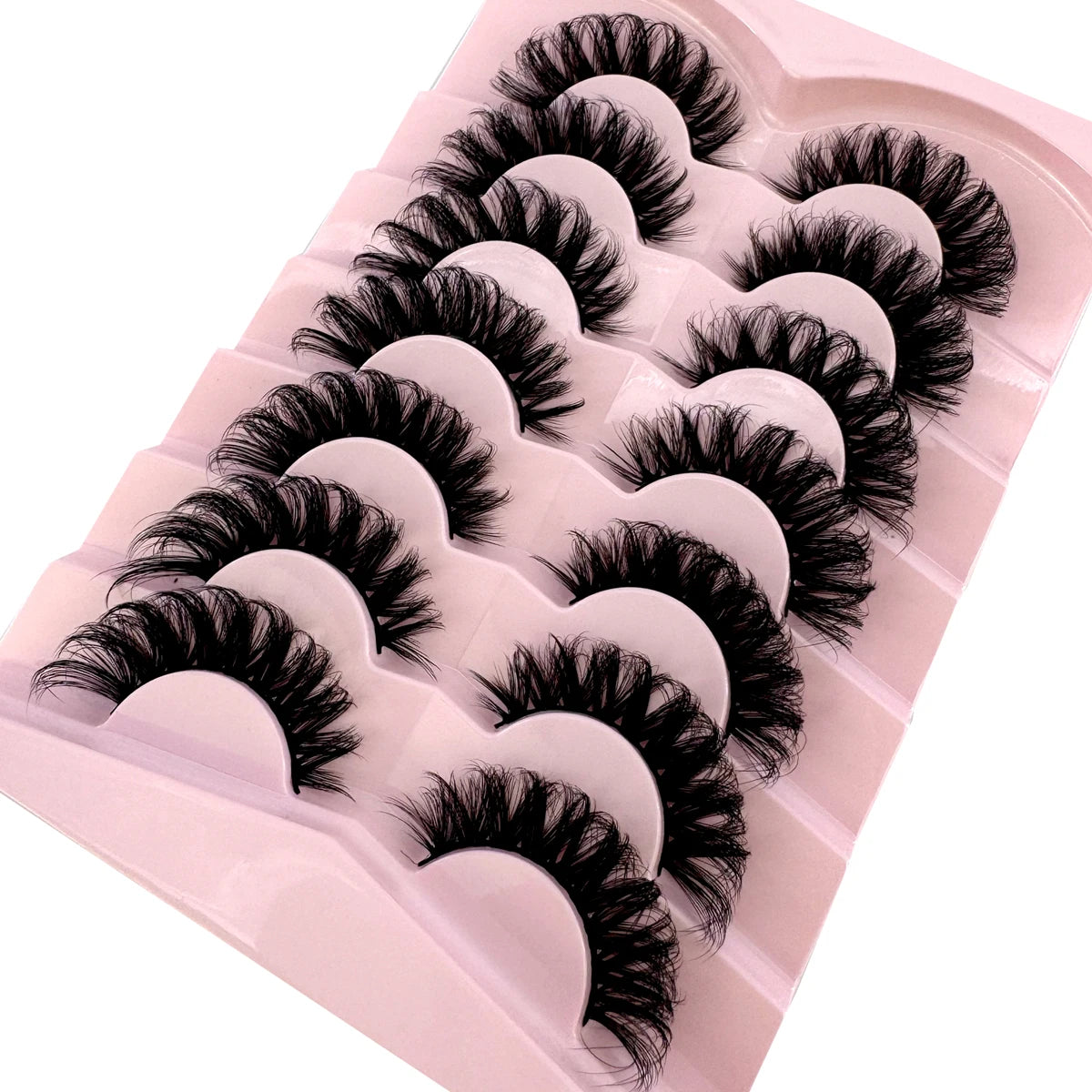 7 Pairs Russian Strip Lashes DD Curl Lashes Pack Fluffy False Lashes russian Lashes Pack Fluffy False Lashes russian extensions