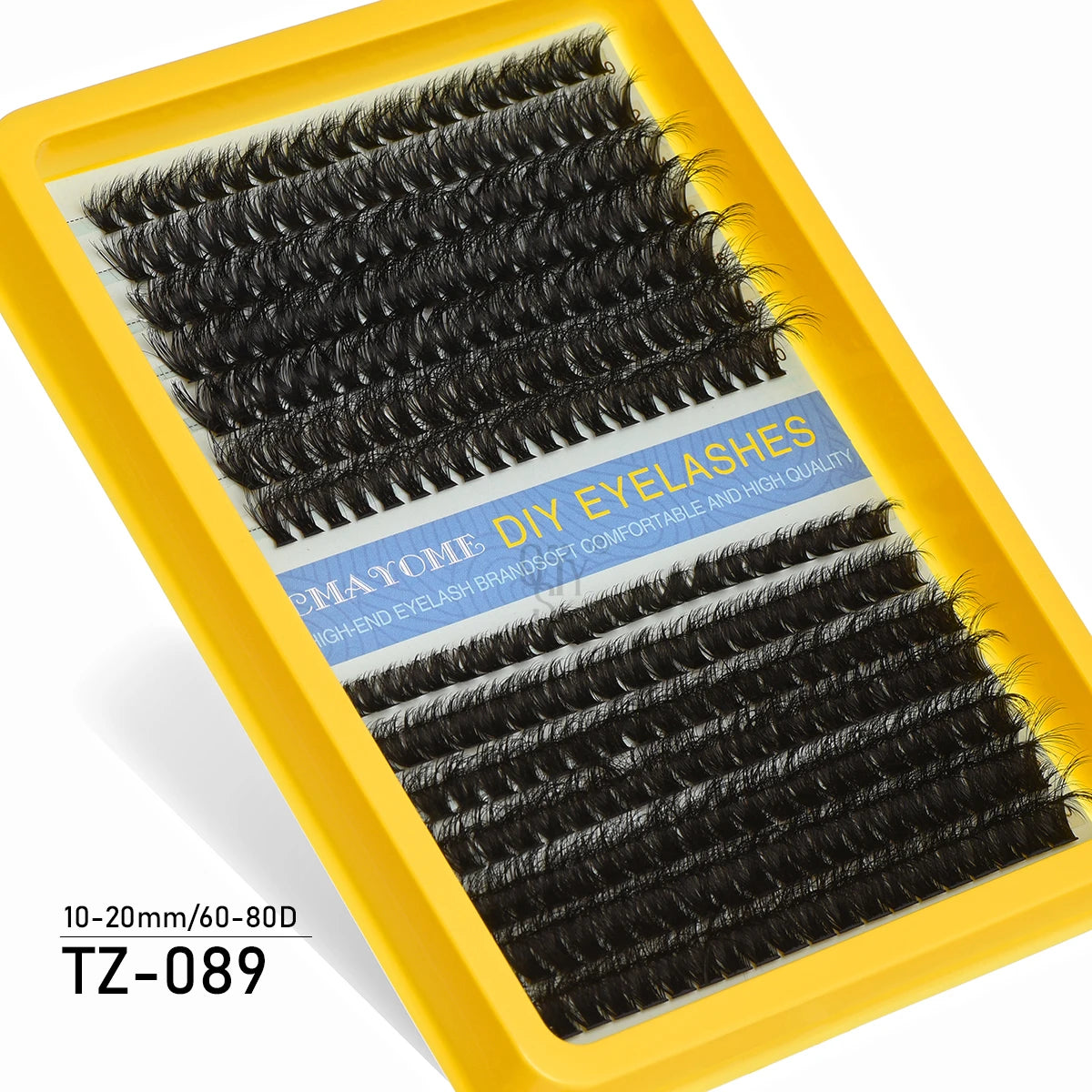 Individual Lashes 20-100D 280pcs Cluster Lashes Natural Look Mixed Tray DIY Eyelash Extension Volume Lash Clusters Eyelashes