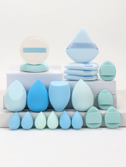 20 Pcs Pink Makeup Sponge and Makeup Puff Set Suitable for Face Cream and Powder Concealer Powder Makeup Machine
