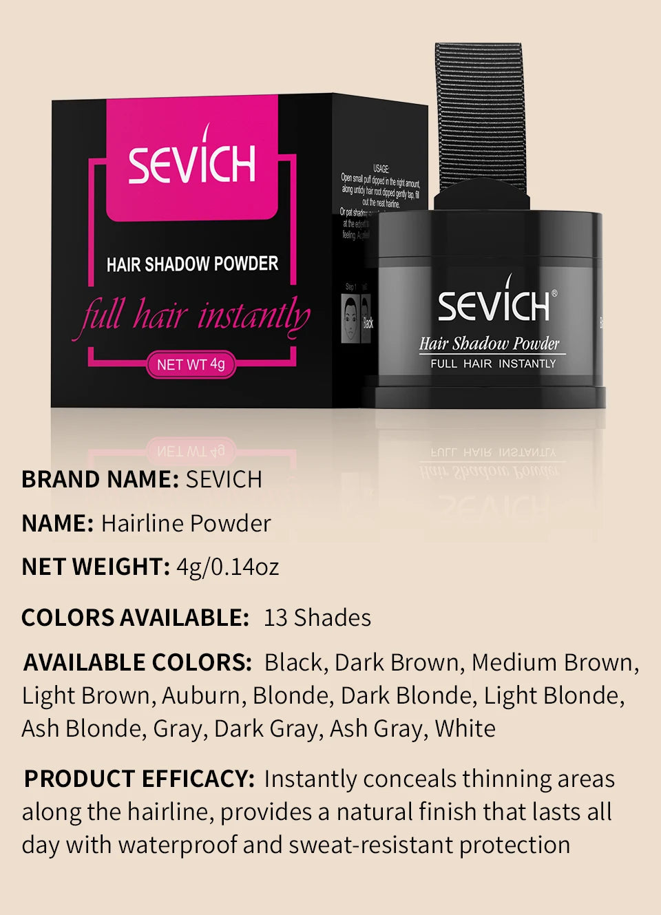 Hairline Powder Instantly Conceals Hair Root Touch Hair Powder for Thinning Hair for Women and Men,Hairline Shadow Powder Makeup