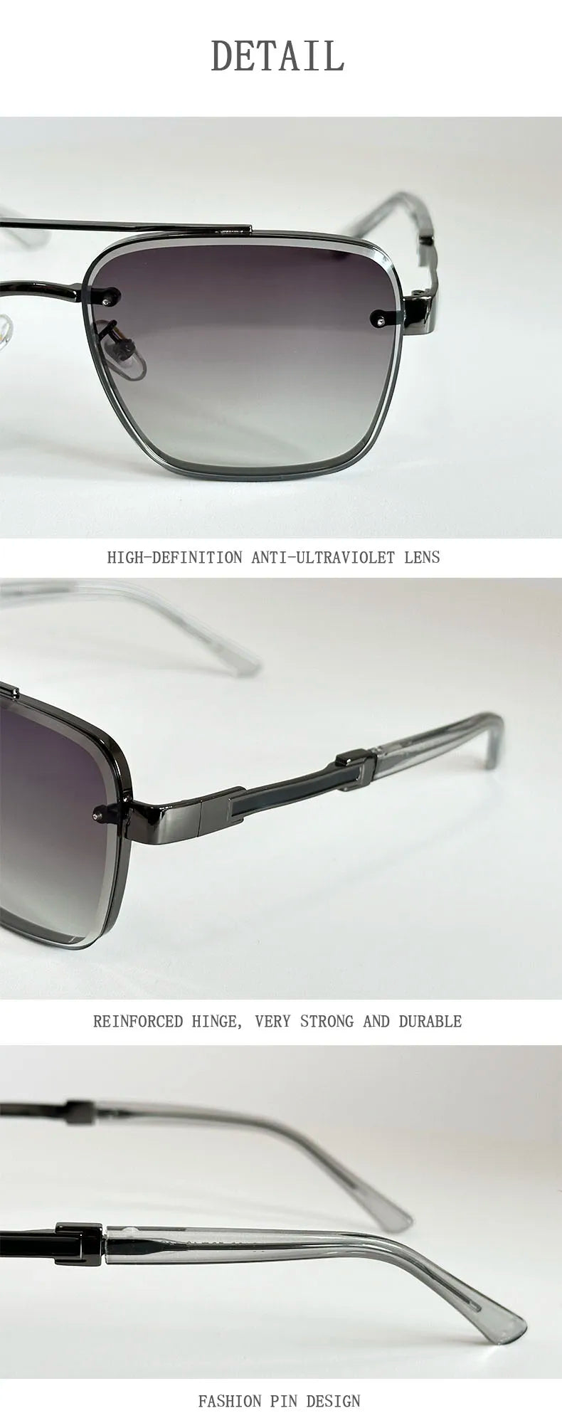 2025 New Square Sunglass Men Luxury Vacation Sunglasses Women Vintage Fashion Glasses Retro Shades Gafas De Sol Hombre Zonnebril