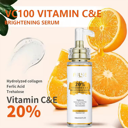 AILKE Vitamin C Skin Care Set, with Lightening Body Lotion, Even Skin Tone Cream, Whitening Serum, Brightening Soap