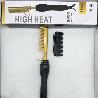 Hot Comb Hair Straightener Brush Hot Comb Pressing Electric Heat electric hair brushes Styling Tools