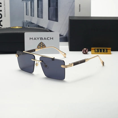 Car High End Frameless Sunglasses For Maybach S Class S450 S480 S500 S580 S600 S650 S680 GLS480 GLS600 Men Women Leisure Goggles