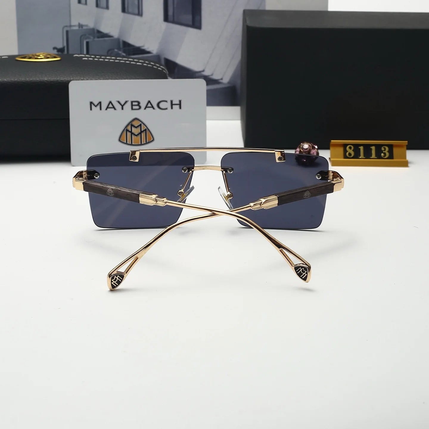 Car High End Frameless Sunglasses For Maybach S Class S450 S480 S500 S580 S600 S650 S680 GLS480 GLS600 Men Women Leisure Goggles