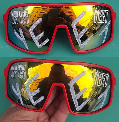 Yeet Red Shades Jey Uso Sunglasses for adult New WWE Shop Main Event Replica