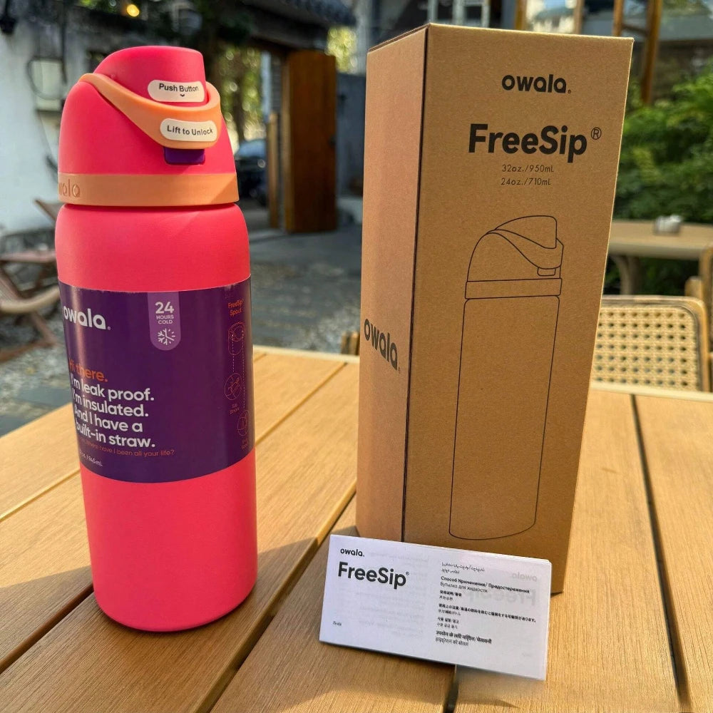 32 Oz Insulated Stainless Steel  Cup Water Bottle with Straw, BPA-Free Sports Water Bottle, Great for Travel