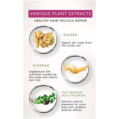 Mokeru Long Lasting Permanent Hair Color Natrual Ginger Hair Dye Black Shampoo for Women and Men Fast Beatuy Health Products