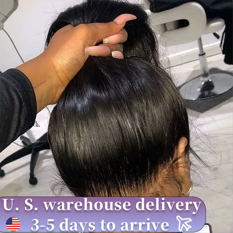 360 Full Lace Frontal Wig Brazilian Bone Straight 13x4 13x6 Transparent Lace Front Human Hair Wigs For Black Women Pre Plucked