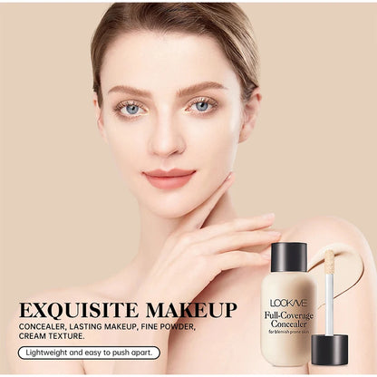 Full Cover Liquid Concealer Cream Makeup 12ml Invisible Eye Dark Circles Cream Face Foundation Waterproof Make Up Base Cosmetics