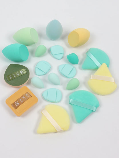20 Pcs Pink Makeup Sponge and Makeup Puff Set Suitable for Face Cream and Powder Concealer Powder Makeup Machine
