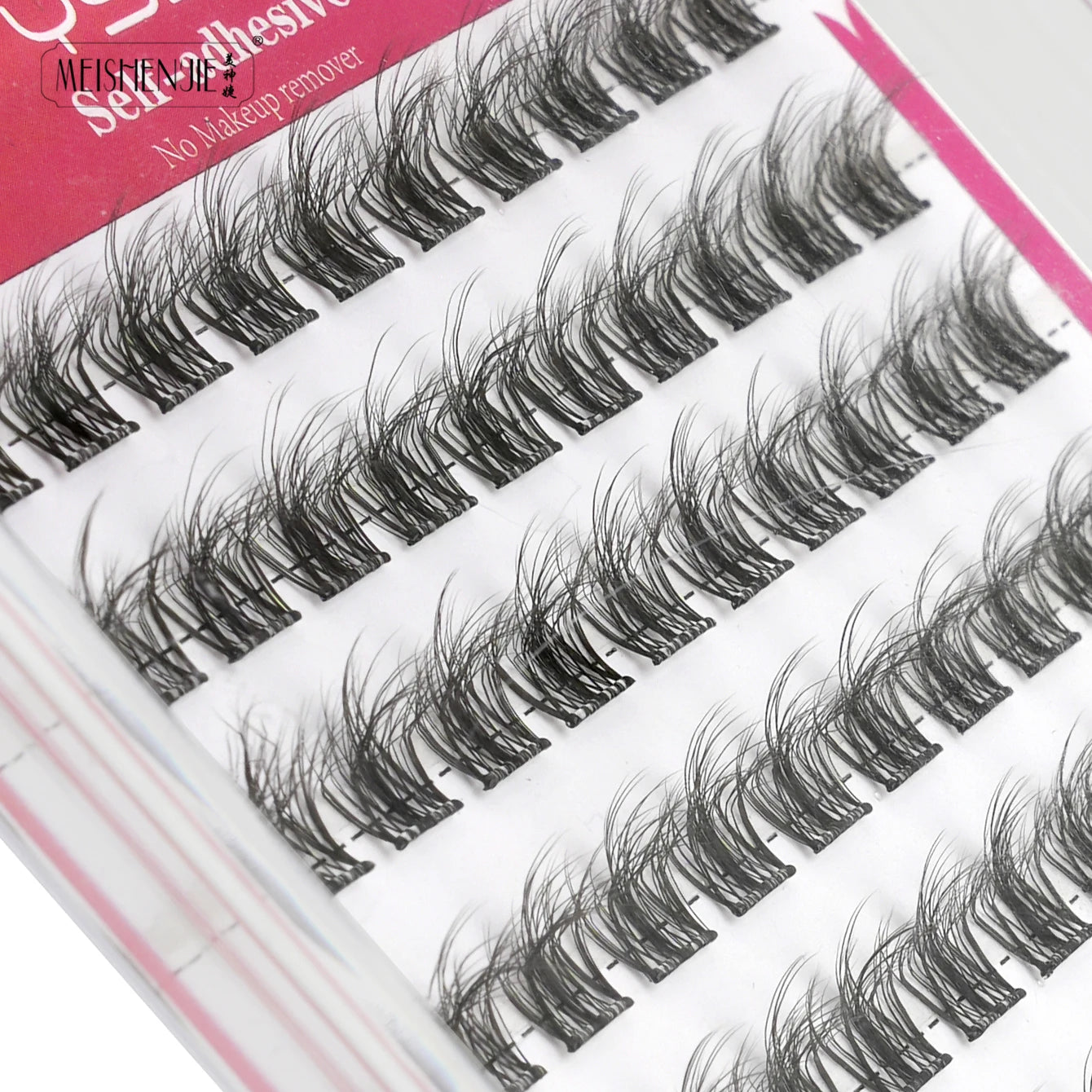 DIY 100 Cluster Self Adhesive Eyelashes Natural Long Fake Eyelash Extension NO Glue Needed Individual Lashes Makeup Tools Cils