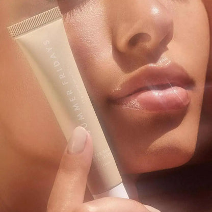 Summer Fridays Vanilla Beige Lip Balm Smooth Soft Tube Mirror Lip Gloss Set Moisturizing Transparent Lipstick Lip Makeup Set