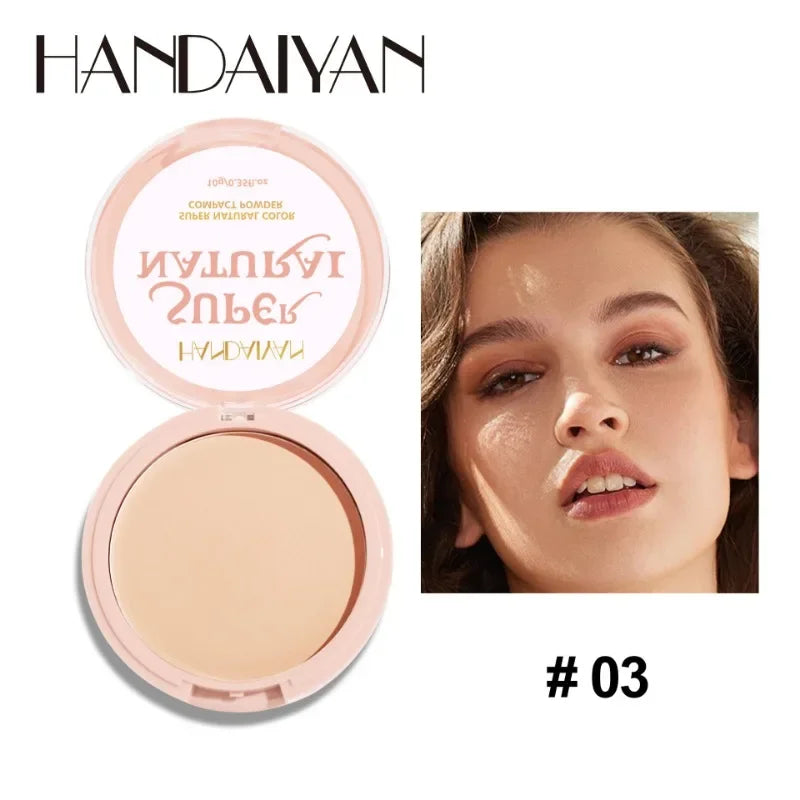 Face Setting Powder Cushion Long Lasting Oil-Control Pressed Foundations 8 Colors Matte Finish Concealer Makeup Pressed Powder