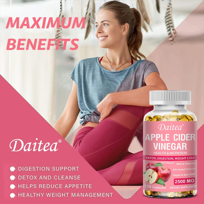 Apple Cider Vitamins, Supports Detoxification and Cleansing, Helps Improve Food Digestion and Absorption, Antioxidant