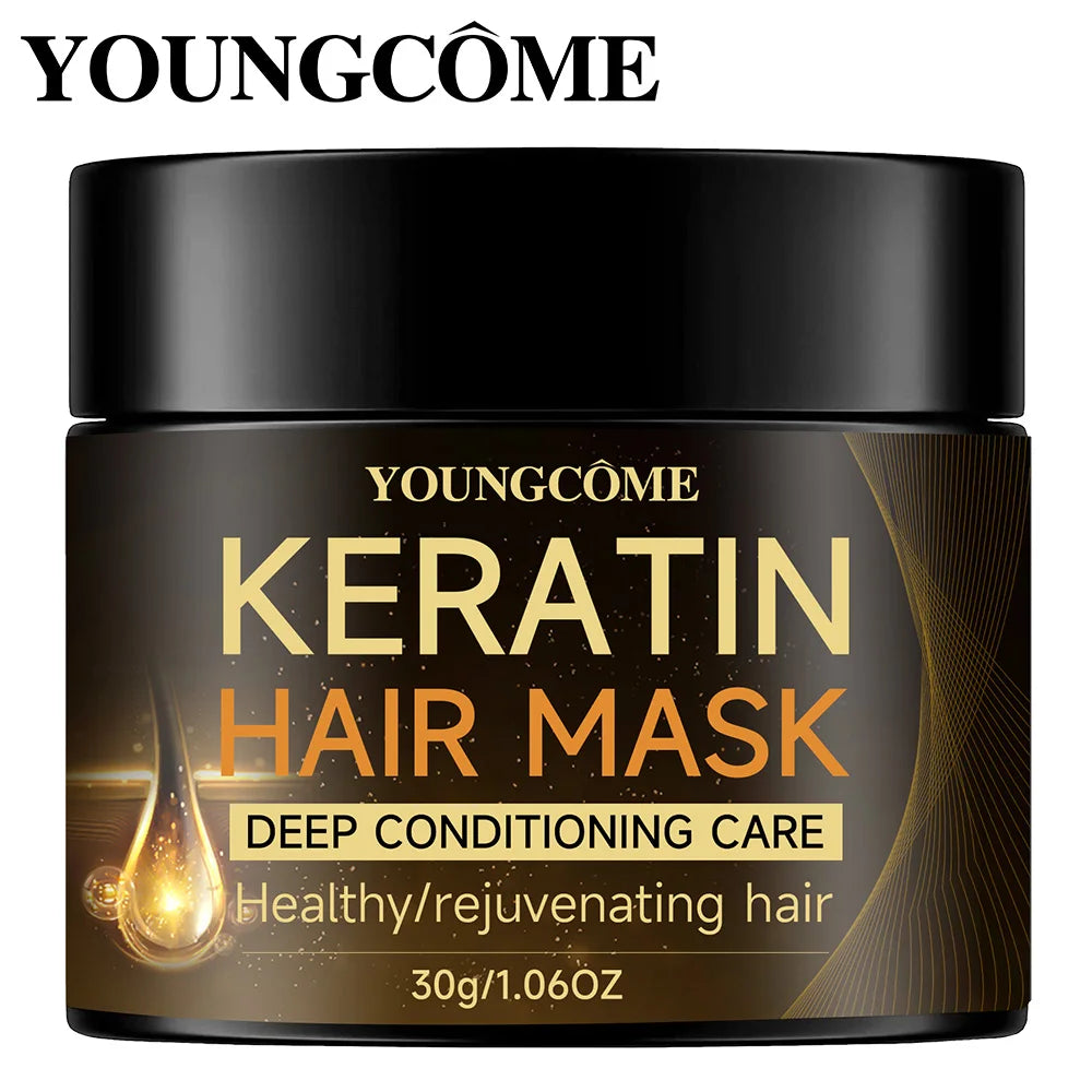Keratin Hair Mask Professional  Repair Damaged Hair Restore Shine Hair Mask Promotes Hair Growth Fights Dandruff & Dry Scalp