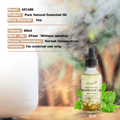 AFCARE Natural Plant Dried Flower Essential Oil 60ml Body Massage Care Essential Oil Diffuser Tea Tree Rosemary Lavender Lily