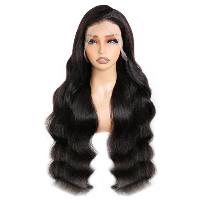Body Wave 13x4 Lace Front Wigs Brazilian Human Remy Hair 13x6 HD Transparant Swiss Lace Frontal Wig 180% Density Pre Plucked