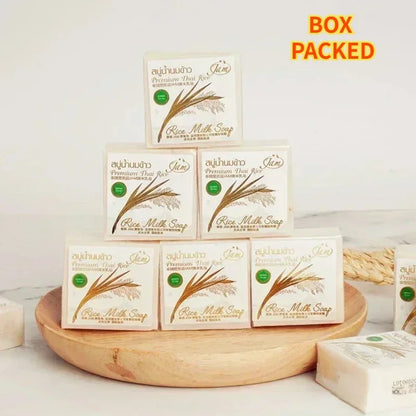 Handmade JAM Rice Milk Goat Milk Soap by K-Brother Thailand Whitening Skin Lightning Beauty Soap Wholesale